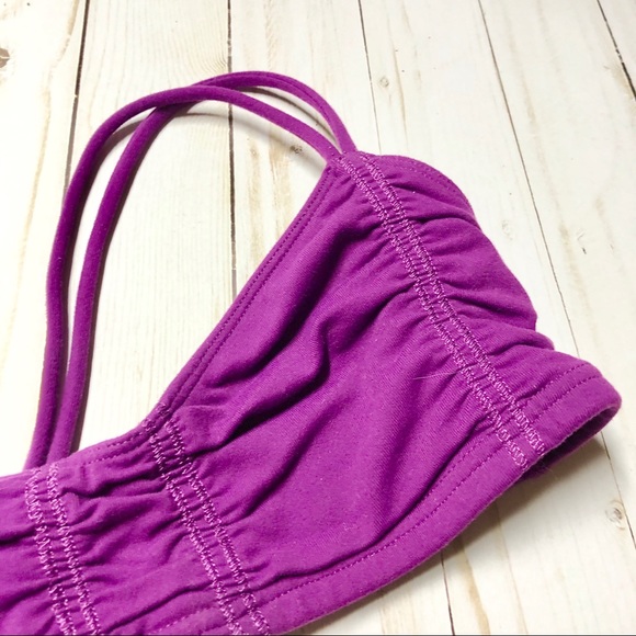 Lululemon Purple Rouched Racer Back Sports Bra - Picture 3 of 3